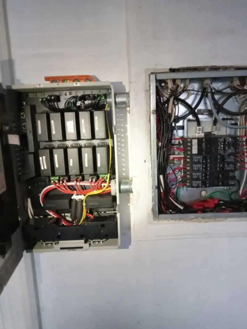 Electrical panel upgrade completed for Security Camera Wiring in Tybee Island